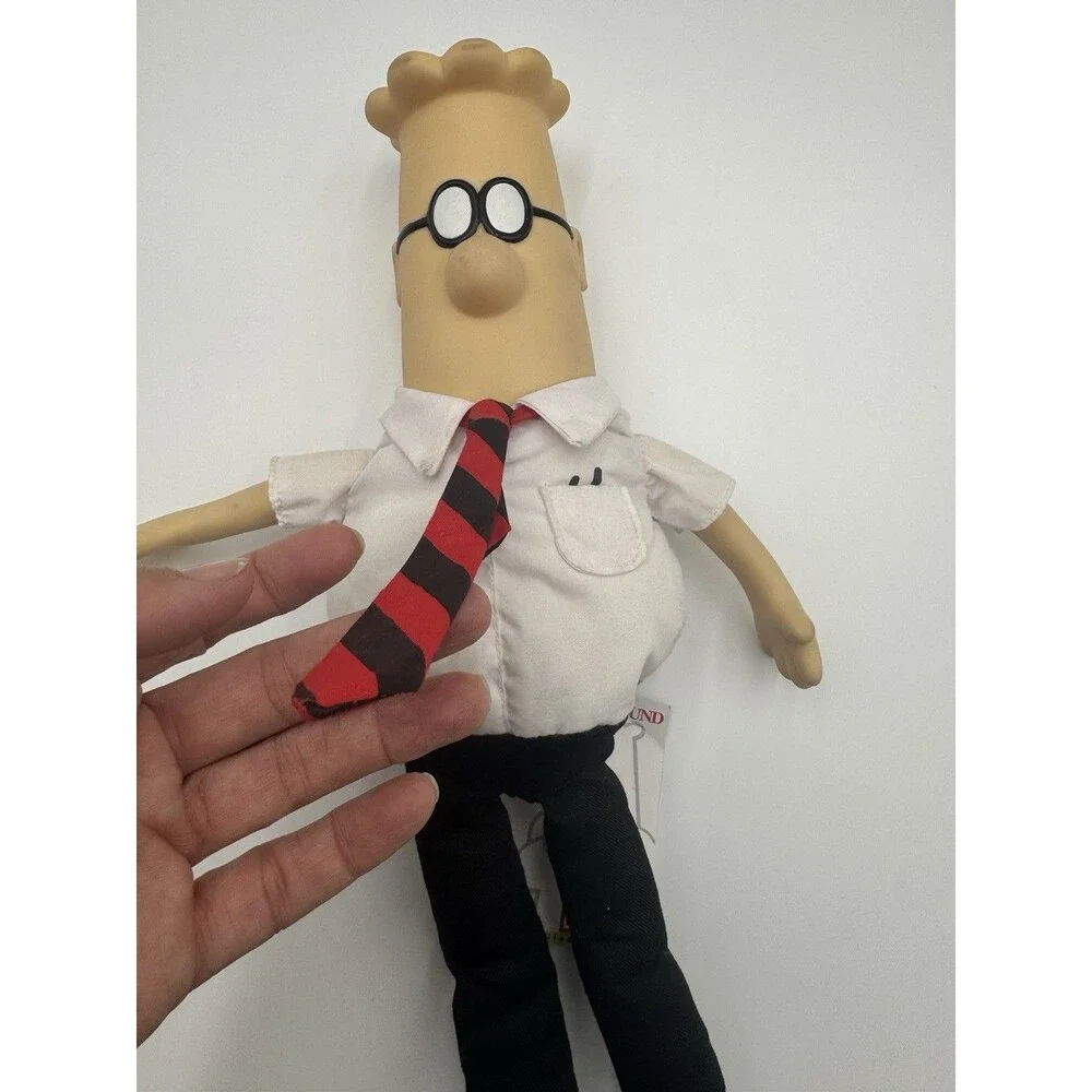 Vintage Gund Dilbert Plush Doll 16” w/ Hang Tag Style 7120 Scott Adams 1997